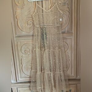 Sheer star overlay dress